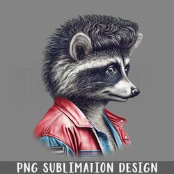80s Raccoon With PNG Download