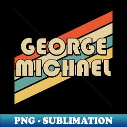 Vintage 80s George Personalized Name - Signature Sublimation PNG File - Create with Confidence