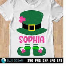Girl St Patricks Day Svg, Leprechaun Girl SVG , St Patricks girl Shirt Svg,  Cut File for Cricut