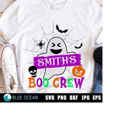 Family Halloween SVG,  Boo Crew SVG, Custom halloween family SVG, Boo Crew shirt