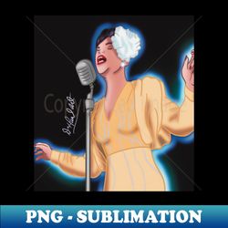 Billie Holiday - Digital Sublimation Download File - Boost Your Success with this Inspirational PNG Download