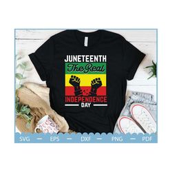 The Real Independence Day Svg, Juneteenth 1865 Svg, Juneteenth Svg, Freedom Day Svg, Africa Svg, African American Svg, B
