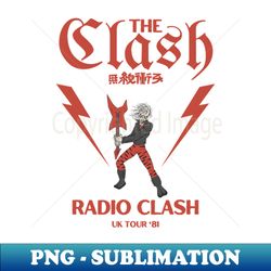 The Clash - Radio Clash  Original Fan Art Designs - Sublimation-Ready PNG File - Perfect for Creative Projects