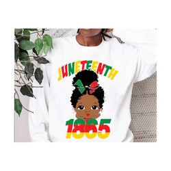 Juneteenth Little Girl Svg, Juneteenth Svg, Black Girl Svg, Freedom Day Svg, Africa Svg, Black History Svg, African Amer