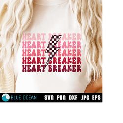 Heart breaker PNG, Heartbreaker SVG, Valentines day,  Retro Valentines SVG, Valentines day shirt