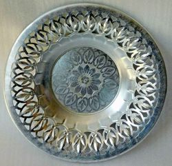 Plate, Tray, Vase for Fruit. Aluminum Soviet Vintage USSR 1960-1970s -2