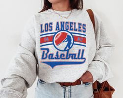Vintage Los Angeles Dodger Crewneck Sweatshirt T-Shirt, Dodgers EST 1883 Sweatshirt, Los Angeles Baseball Shirt, Retro D