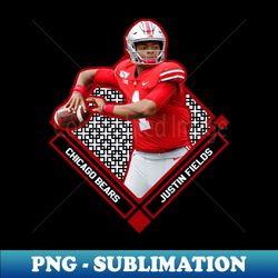 JUSTIN FIELDS CHICAGO BEARS - Sublimation-Ready PNG File - Fashionable and Fearless