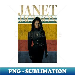 Janet Jackson  Aesthetic 80s Vintage Style - Artistic Sublimation Digital File - Defying the Norms