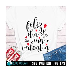 Feliz Dia de San Valentin SVG, Valentine's Day SVG, Valentines Day Spanish, San Valentin PNG