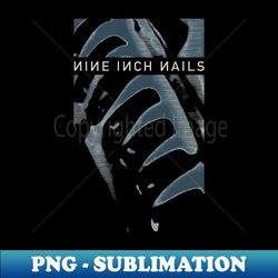 pretty hate machine nails blue - png sublimation digital download - revolutionize your designs