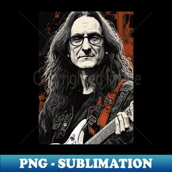 Vocalist Rush Band - Geddy Lee - Exclusive PNG Sublimation Download - Unleash Your Inner Rebellion