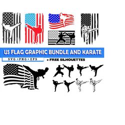 Karate svg - artwork vintage BUNDLE graphics Martial arts svg or Mma svg graphic arts instant download