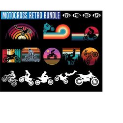 Motocross svg files or dirbike racing svg -vintage bundle  dirt biker instant digital download