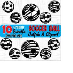 Soccer ball with usa flag art, Svg , Png, Eps instant digital downloads