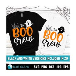 The boo crew SVG, Halloween SVG, Boo SVG, Halloween family shirts, digital cut files