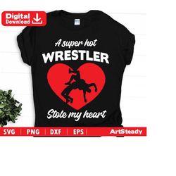 Wrestling svg files -   funny stole my heart theme  wrestlers svg or MMA svg graphic arts