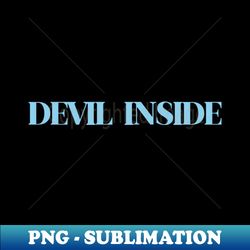 Devil Inside blue - Signature Sublimation PNG File - Spice Up Your Sublimation Projects
