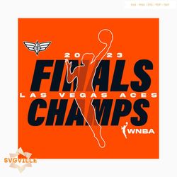 Las Vegas Aces 2023 WNBA Finals Champions SVG Download