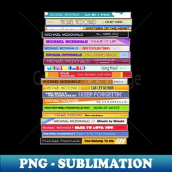 Michael McDonald The Singles Retro CD Stack - Retro PNG Sublimation Digital Download - Revolutionize Your Designs
