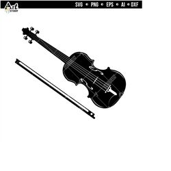 Violin svg files - Violin Silhouette Art musician music svg instant download