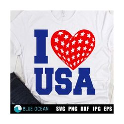 I love USA SVG, 4th of july shirt, 4th of July SVG, Patriotic svg, Independence day shirt