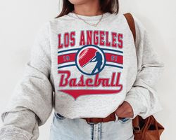 Vintage Los Angeles Angel Crewneck Sweatshirt T-Shirt, Angels EST 1961 Sweatshirt, Los Angeles Baseball Shirt, Retro Ang