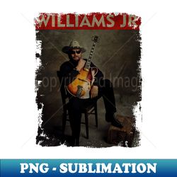TEXTURE ART- Hank Williams Jr - RETRO STYLE 1 - Decorative Sublimation PNG File - Enhance Your Apparel with Stunning Detail