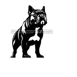 standing American bully or pitbull pit bullies dog, Svg , Png, Eps instant digital downloads