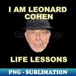 Leonard Cohen - Vintage Sublimation PNG Download - Perfect for Personalization