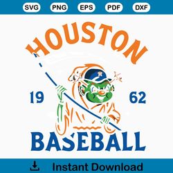 Houston Orbit Reaper Baseball 1962 SVG Cutting Digital File