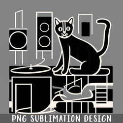 DJ Vinyl Cat PNG Download