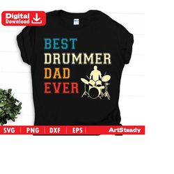Drum svg files USA flag - Best DAD retro vintage theme drummer svg musician graphic art