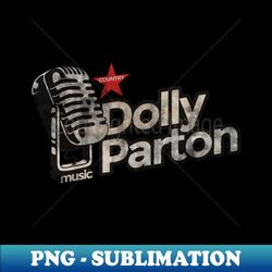 Dolly Parton - Vintage Microphone - Aesthetic Sublimation Digital File - Spice Up Your Sublimation Projects