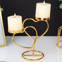 Iron Art Candlestick ,  Props Light Luxury Aromatherapy ,  Romantic Candlelight Dinner , eye caught decor object