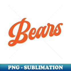 bears - retro chicago bears - decorative sublimation png file - stunning sublimation graphics