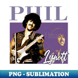 Phil Lynott Through The Lens Candid And Intimate Shots - Signature Sublimation PNG File - Spice Up Your Sublimation Projects