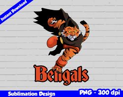 Bengals Png, Football mascot warrior style, bengals t-shirt design PNG for sublimation, sport mascot design