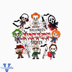 Halloween Horror Nights Chibi Characters SVG Digital File