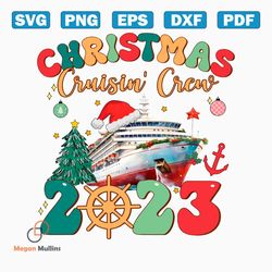 Retro Family Christmas Cruise 2023 PNG Sublimation File