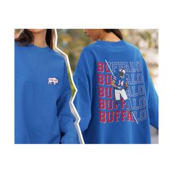 Buffalo Bill Football Crewneck Sweatshirt / T-Shirt