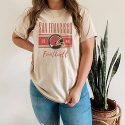 San Francisco Football Crewneck, Vintage San Francisco Sweatshirt, San Francisco Hoodies, San Francisco football shirt,