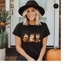 Fall Coffee Sweatshirt, Cute Halloween Pumpkin T-Shirt, Thanksgiving Shirt, Pumpkin Spice Latte Drink Cups Hoodie, Coffe