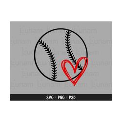 baseball with heart svg, baseball outline svg, baseball svg, baseball outline cut file, baseball silhouette svg, baseball cut file