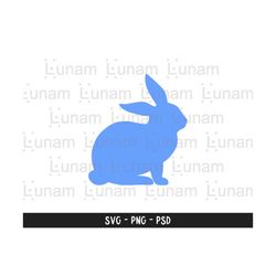 Rabbit Svg, Bunny Silhouette Svg, Bunny Svg, Rabbit Silhouette Svg, Easter Svg, Easter Clipart, Easter Bunny Svg, Bunny Cut File for Cricut