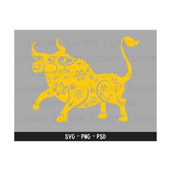 Chinese New Year Svg 2021, Year of the Ox Svg, Ox Svg, 2021 Lunar New Year Svg, Chinese New Year 2021 Svg, Chinese New Year Art For Cards