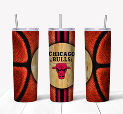 Chicago Bulls Basketball Tumbler PNG, Tumbler wrap, Straight Design 20oz/ 30oz Skinny Tumbler PNG, PNG file download