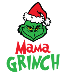 Mama Grinch Face Svg, Grinch Hand Svg, Grinch Svg, Grinch Ornament Svg, Grinch smile Svg Digital Download