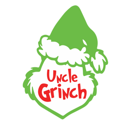Uncle Grinch Face Svg, Grinch Hand Svg, Grinch Svg, Grinch Ornament Svg, Grinch smile Svg Digital Download