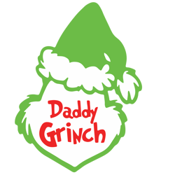 Daddy Grinch Face Svg, Grinch Hand Svg, Grinch Svg, Grinch Ornament Svg, Grinch smile Svg Digital Download